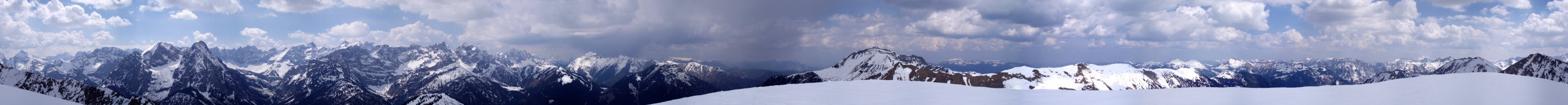 360-Grad-Gipfelrundumblick vom Schönalmjoch (1986 m)