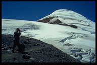Blick auf unsere Aufstiegsroute - der Osorno ist ein schöner Berg