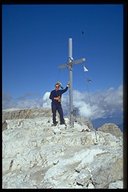Gipfelkreuz des Cima Pisciadu (2985m)