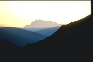 Sonnenuntergang am Hohen Dachstein, Hofp&uuml;rgelh&uuml;tte