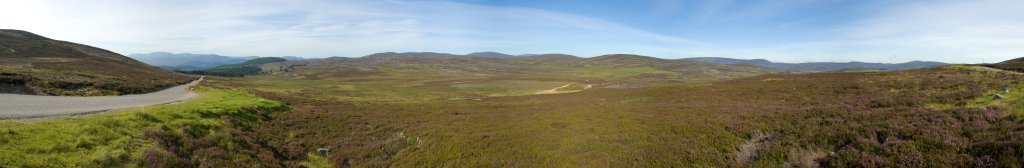 Highlands bei Braemar, Cairngorm Mountains, Schottland, August 2007