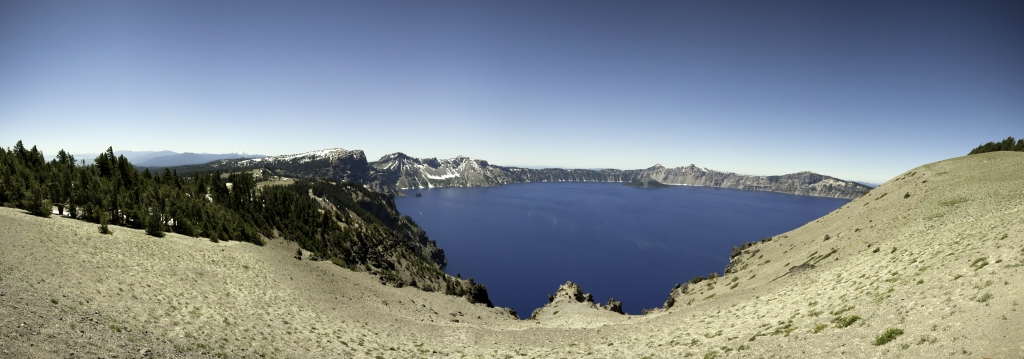Panorama über den Crater Lake am Cloudcap Overlook, Crater Lake NP, Oregon