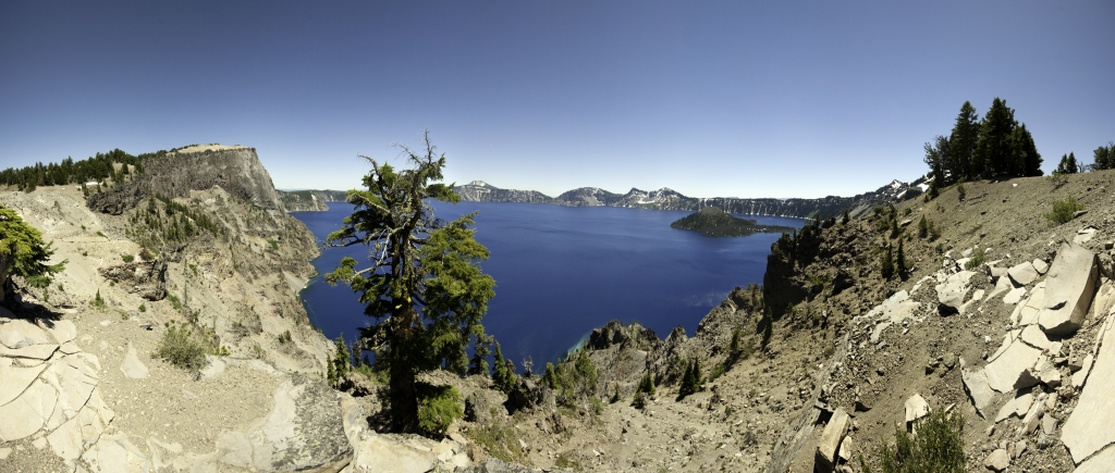 Panorama über den Crater Lake am Merriam Point (North Junction), Crater Lake NP, Oregon