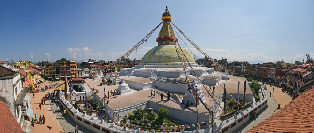 Boudhanath Stupa, Kathmandu, Nepal, Nepal, Oktober 2011.
