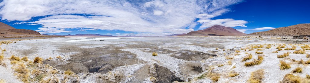 An der Laguna Chalviri (4115m) mit den Aguas Termales de Polques, Bolivien, November 2016.