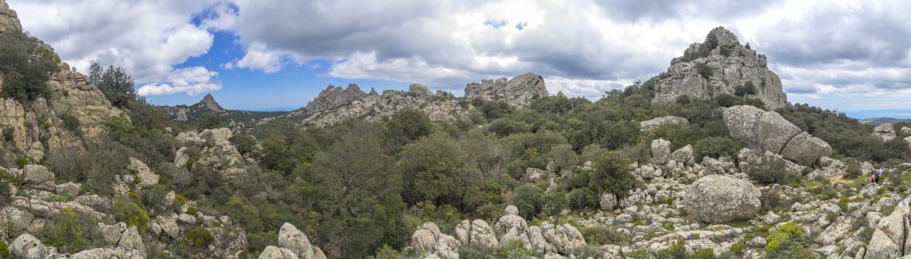 Im Granitfelsenlabyrinth der Cime dei Sette Fratelli, Sardinien, Italien, Mai 2019.