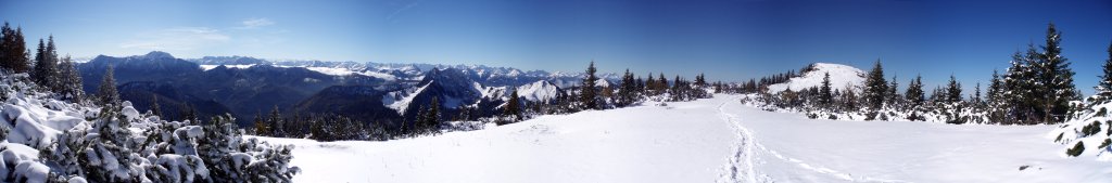 Hirschberg nach frühem Wintereinbruch im Oktober, Tegernseer Berge, Bayerische Voralpen, Oktober 2008