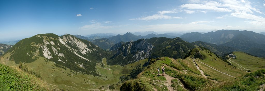 Panorama von der Rotwand (1884m), Mangfallgebirge, September 2008