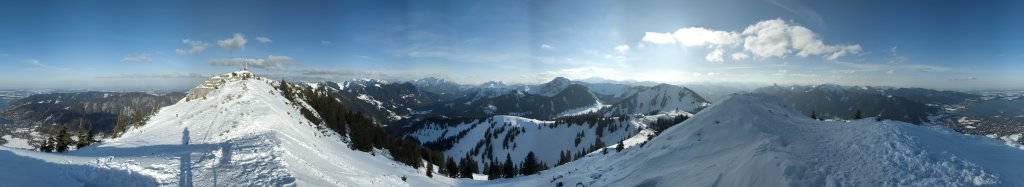 360-Grad-Panorama vom Vorgipfel des Wallbergs (1722m)