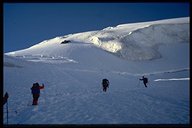 Mt. Athabasca, Aufstieg