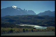 Massiv der Torres und Rio Paine