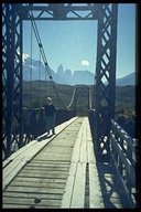 Die Brücke über den Rio Paine war für unseren Pick-up gerade breit genug