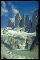 Torre De Agostini (Torre Sur, 2850m), Torre Central (2800m), Torre Monzino (Torre Norte, 2600m)