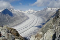 Aletschgletscher vom Gipfel des Eggishorns