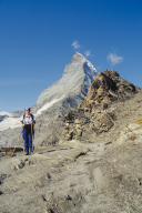 Matterhorn beim Aufstieg zur Hoernlihuette