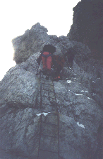 Leitersystem im Sentiero delle Bocchette Alte