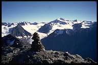 Aussicht auf die Wildspitze vom Biwak aus