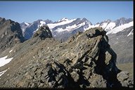 Simony-Spitzen vom Gipfel der Wei&szlig;spitze