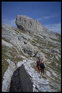 Kriegsbefestigungen und Schützengräben oberhalb der Büllelejoch-Hütte