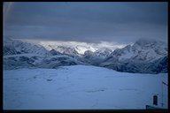 Wintereinbruch an der Drei-Zinnen-Hütte