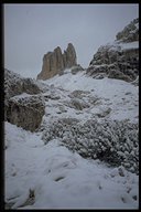 Rückblick auf den verschneiten Schwabenalpenkopf