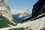 Das Travenanzes-Tal talabwaerts bringt uns wieder ins Fanes-Tal